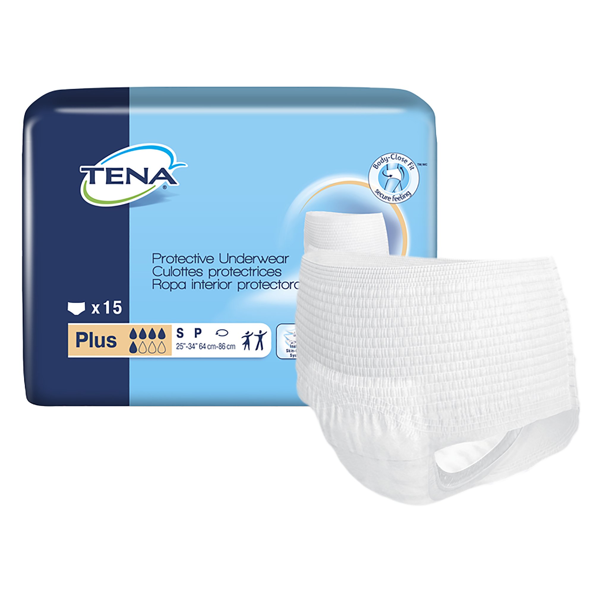Unisex Adult Absorbent Underwear TENA ProSkin™ Plus Protective Pull On ...